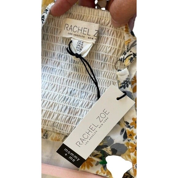 Rachel Zoe‎ Yellow Floral Tiered Maxi Dress NWT Spaghetti Straps Size 8 Summer - Picture 8 of 14